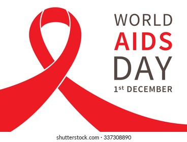 Vector World AIDS Day illustration. World AIDS Day creative concept.
