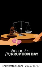 Vector: Día Mundial contra la Corrupción
