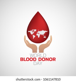 vector World blood donor day illustration