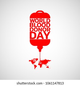vector World blood donor day illustration