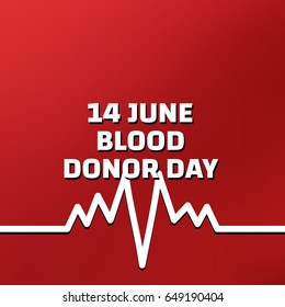 Vector world blood donor day concept