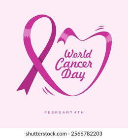 vector world cancer day poster template