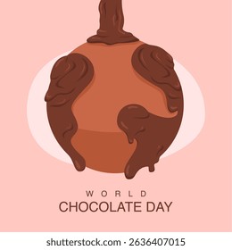 vector world chocolate day poster template