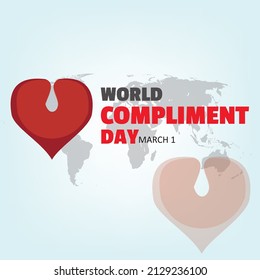 Vector World Compliment Day. Simple and Elegant