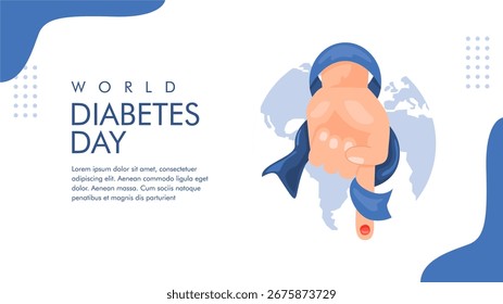 Vektor Welt Diabetes Tag Poster Vorlage