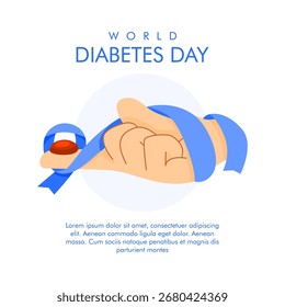 Vektor Welt Diabetes Tag Poster Vorlage