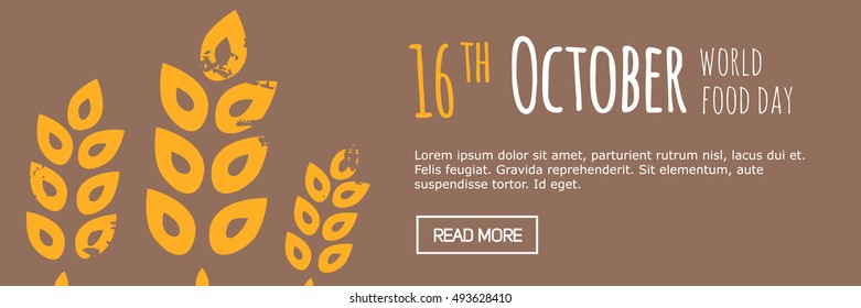 vector world food day banner
