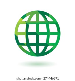 Vector world globe symbol.