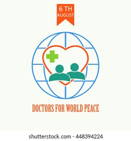 Vector Of World Health Care Poster Symbol Or Icon