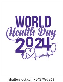 vector world health day celebration