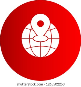 vector world location icon