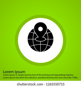 vector world location icon 