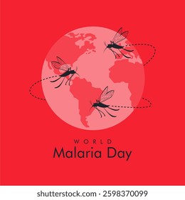 vector world malaria day poster template