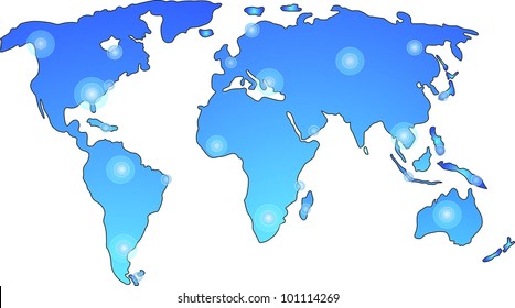 Vector world map