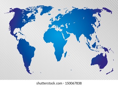 Vector. World map.