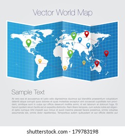 Vector world map