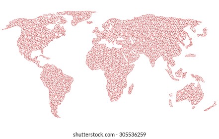 Vector world map.
