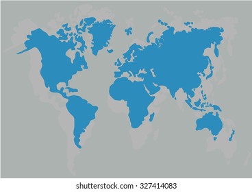 Vector world map 