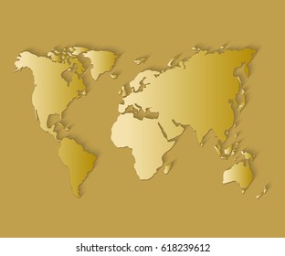 Vector world map.