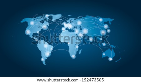 Vector world map.