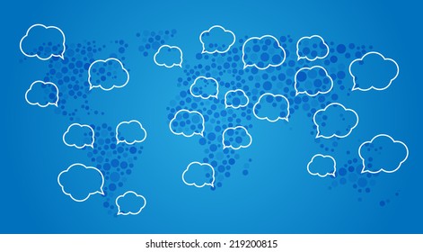 vector world map background
