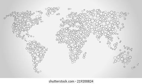 vector world map background