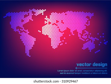 Vector world map design