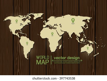 Vector world map design