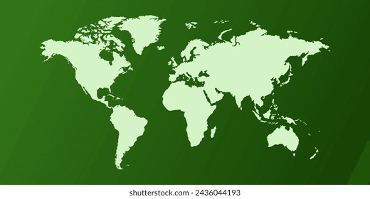Vector of world map, the earth, eco green, illustration