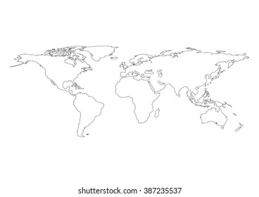 Vector World Map ,element furnished by Nasa