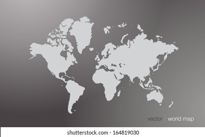 Vector world map illustration