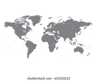 Vector world map illustration