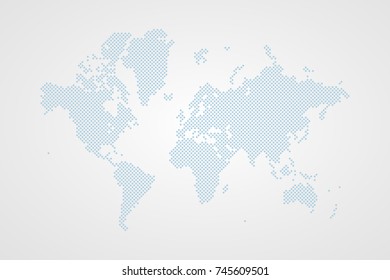 Vector world map infographic symbol. International rhombus illustration sign. Blue template element for business, presentation, marketing project, sample, web design, media, news, blog, advertisement 
