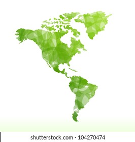 Vector world map isolated