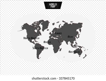 Vector world map for your business work