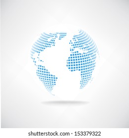 Vector World maps and globes business background