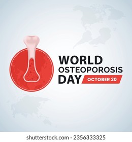 Vector world osteoporosis day background illustration