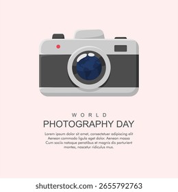 vector world photography day poster template