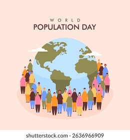 vector world population day poster template