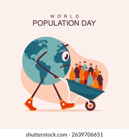 vector world population day poster template