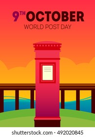 vector world post day illustration