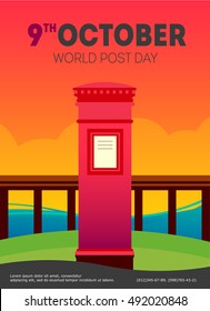 vector world post day illustration