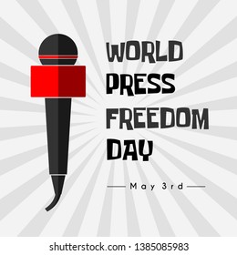Vector for World Press Freedom Day on may 3rd