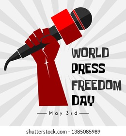 Vector for World Press Freedom Day on may 3rd