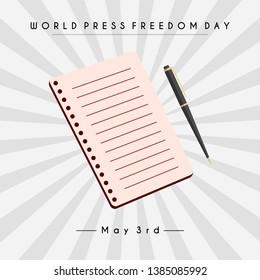 Vector for World Press Freedom Day on may 3rd