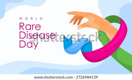 vector world rare disease day background template
