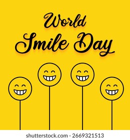 Vector World Smile Day Design Background