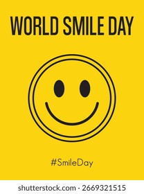 Vector World Smile Day Design Background