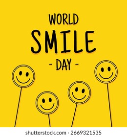 Vector World Smile Day Design Background