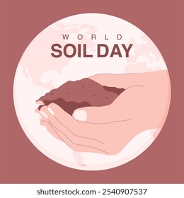 vector world soil day background template